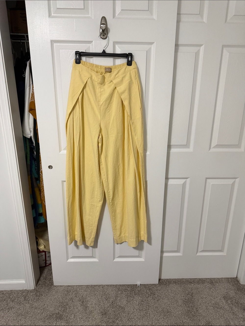 Free People Pale Yellow Two-Piece Pajama Set - Picture 4 of 11